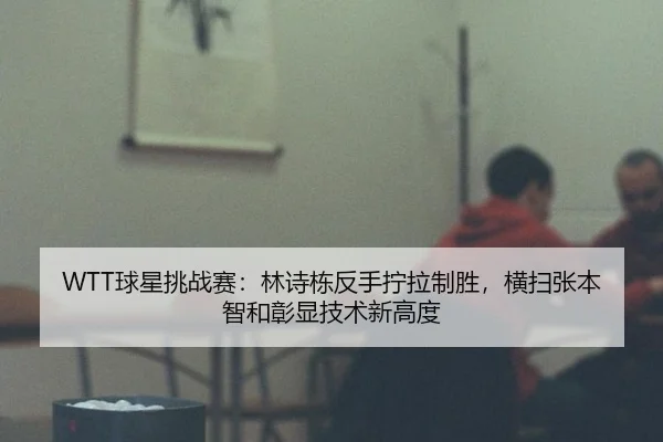 WTT球星挑战赛：林诗栋反手拧拉制胜，横扫张本智和彰显技术新高度